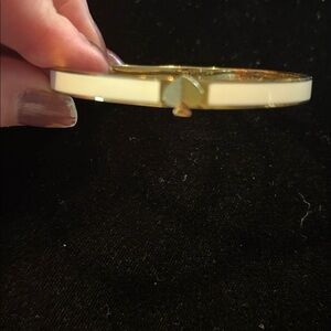 Kate spade Gold and Cream Bangle Bracelet